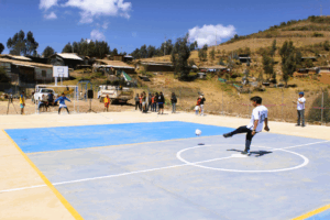 Inauguración Plataforma deportiva La Cruz  Foto: AMASBA